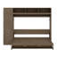 Lit escamotable avec garde-robe, tiroirs et tablettes ouvertes Murphy