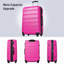 Valise Hardshell 2 pièces + valise à roulettes avec serrure TSA