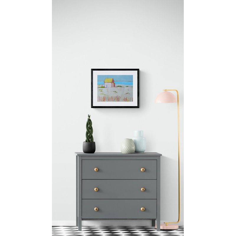Cottage By The Sea Print by Phyllis Adams, 17.25" H x 21.25" W x 0.875" D