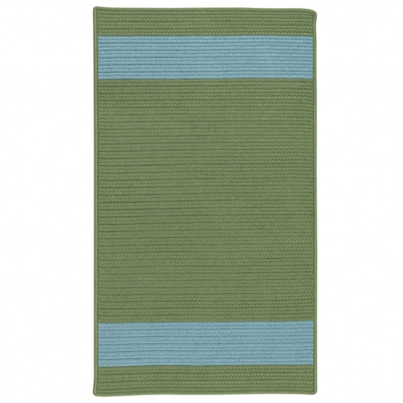 Tapis réversible intérieur / extérieur Sumrall - bleu mousse, Rectangle 2 pi x 3 pi