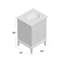 Ensemble de meuble-lavabo simple 24 po Antony-54291791
