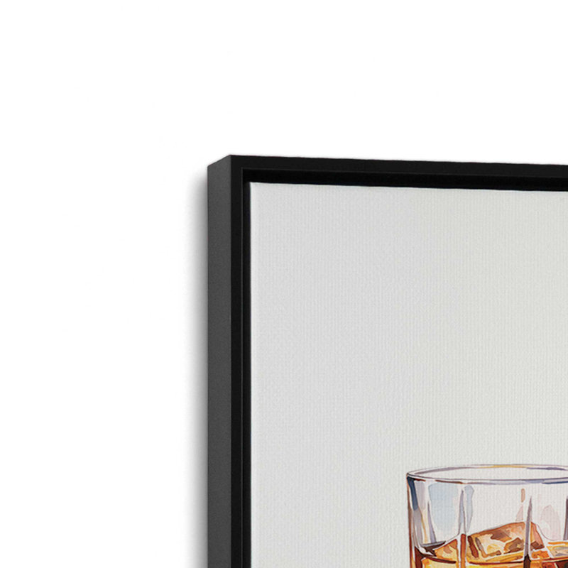 Impression quotidienne, "Luxueux" par Lux + Me Designs, 24 W x 18 H, Noir, Toile avec cadre