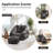 Big Beanbag Chair with Ottoman, Adult Bean Bag Chair with Filler for Living Room, Comfy Beanbag Chair for Adults with Filling-881535468