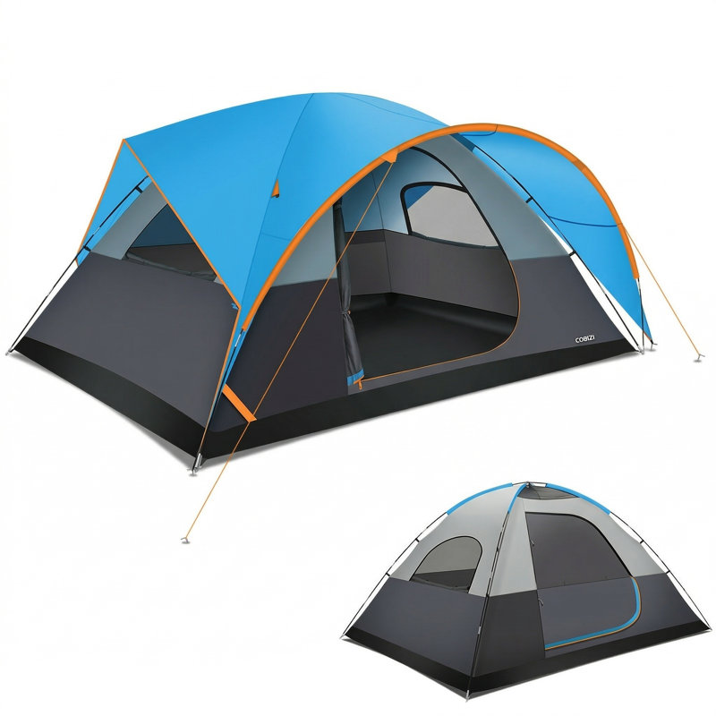 12×9FT  Camping Tent, Blue