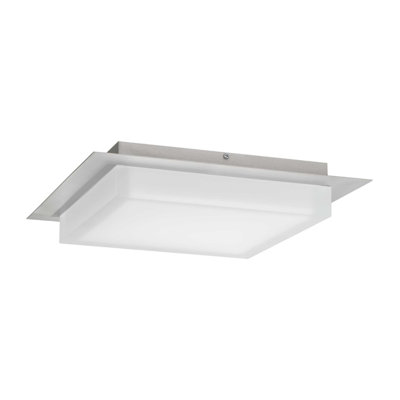 Square Chrome-Plated Integrated LED Recessed Ceiling Light, Three-Color Light