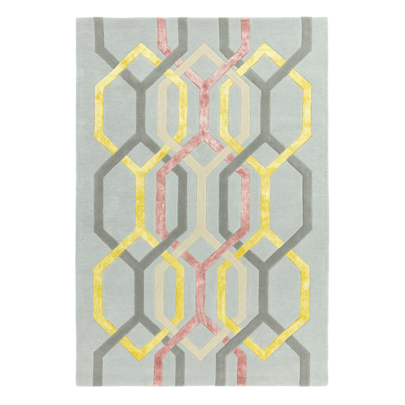 Hargrove Geometric Wool Hand Woven Area Rug, Rectangle 160 x 230cm