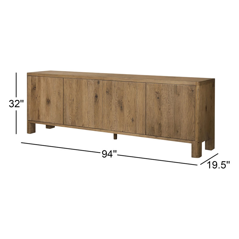 Noeline 94" Sideboard, Resawn Worn Oak