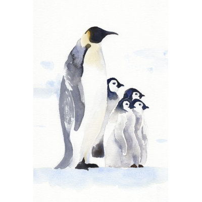 Emperor Penguins I 1 Piece Wrapped Canvas Painting