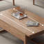 Table basse en bois massif avec rangement