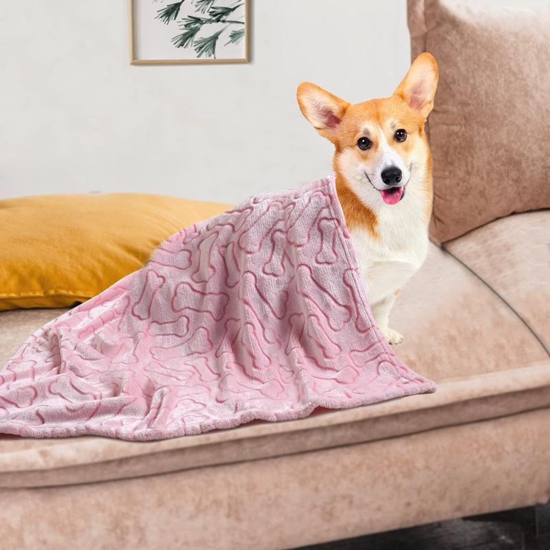 Animal Print Fleece / Microfiber Pet Blanket