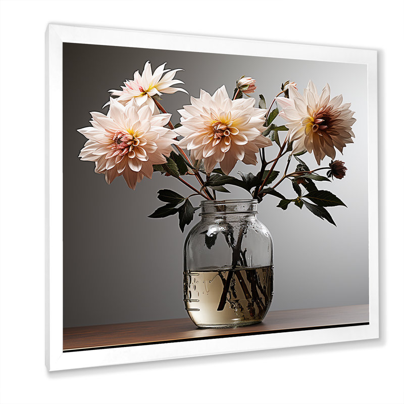 «Mums Minimalisme Dream Photo I» sur toile, Cadre simple blanc, H 30 po x l 30 po x P 1 po