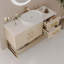Meuble-lavabo moderne 36 po avec lavabo vasque en céramique, meuble autoportant d'appoint-622948923