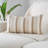 Textured Beige Striped Silk