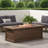 Rectangular Outdoor MGO 50,000 BTU Propane Fire Pit With Realistic Wood Pattern For Stylish And Efficient Backyard Heating.-1156298465