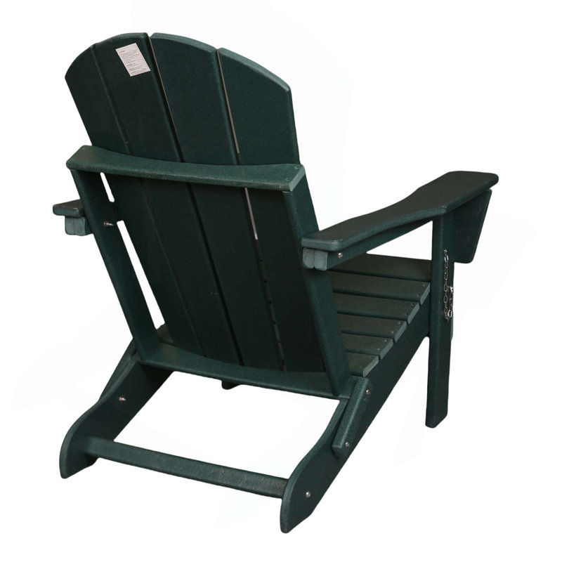 Folding Adirondack Chair,Relaxing Stackable Arm Rest Ergonomic Hdpe All-Weather Adirondack Chair