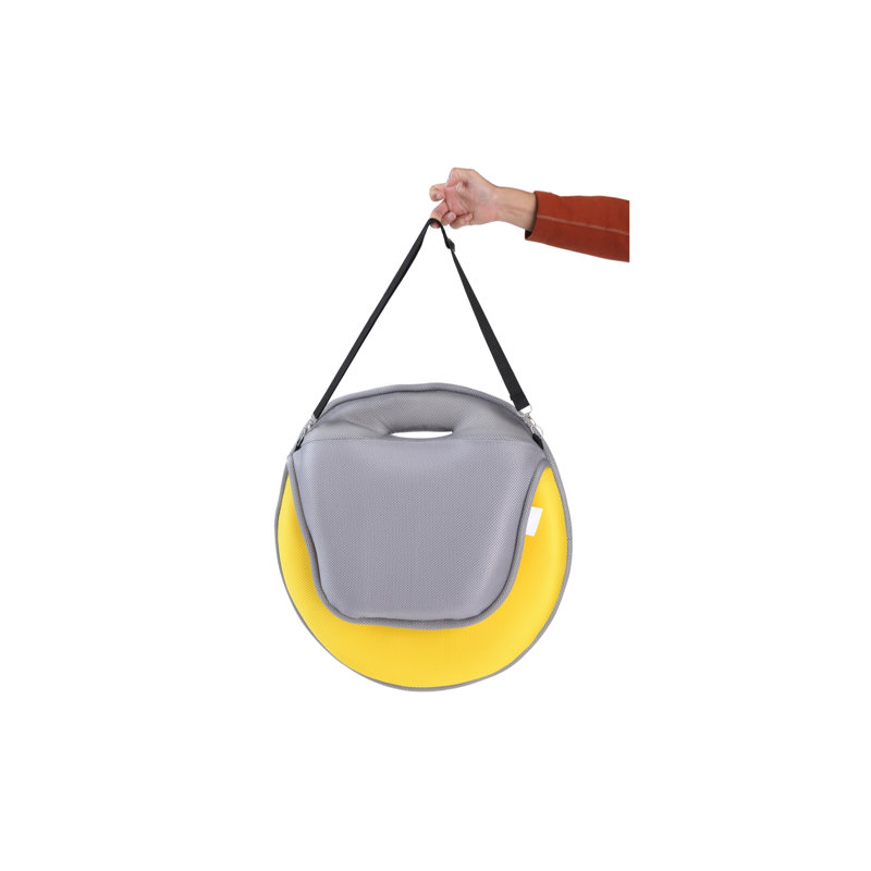 Chaise pliante d'intérieur / extérieur Quick Chair, Jaune / Gris