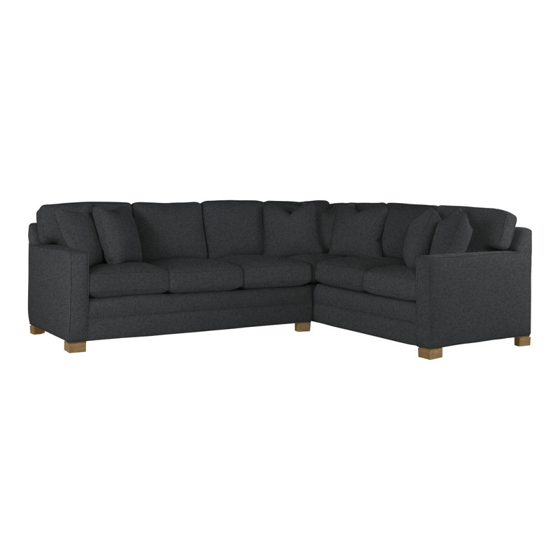 Hillcrest Upholstered L-Shaped Sectional Reversible, Ian Lagoon, Hampton