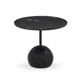 Viola End Table- 22"-Antique White Marble