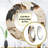 Beige And Brown African River Collage - Abstract Shapes Unique Mirror, Beige Large Round Wall Mirror, Printed Metal Art-99620560