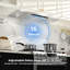 Hotte de cuisine encastrable 36 pouces 900 CFM en acier inoxydable avec lumières DEL, contrôle des mouvements ACL-130768635-130768637
