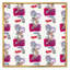«Blue and Black Retro Strokes On White», reproduction d'art sur toile à motifs-66838230-66838231