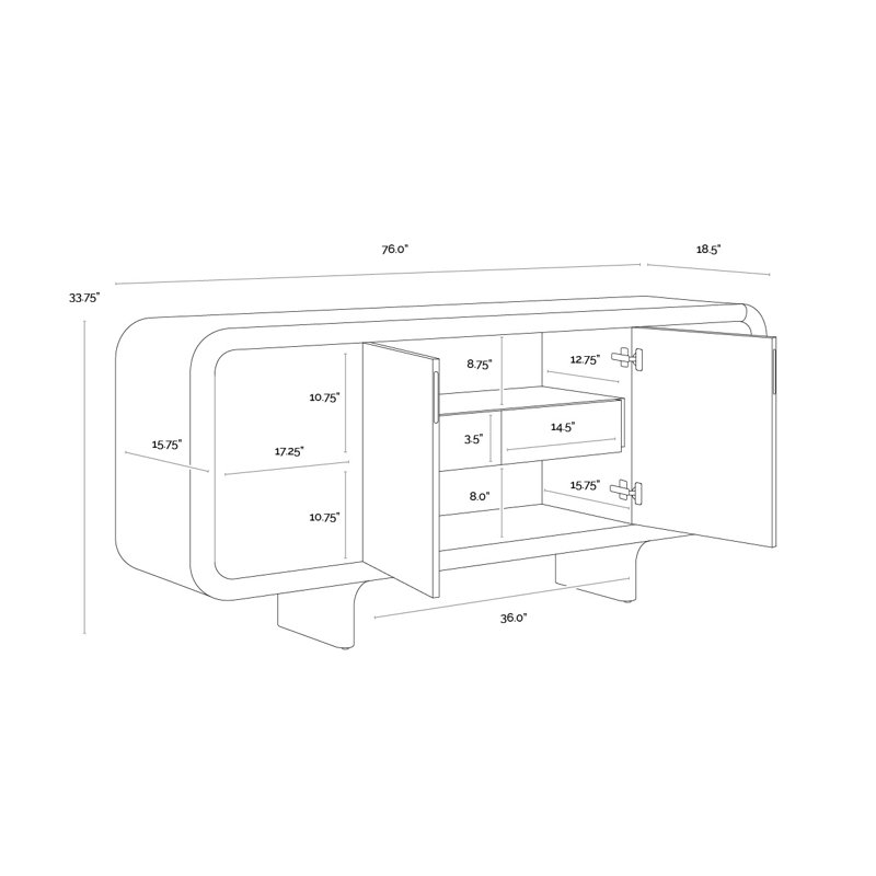 Pascoe 76'' W Sideboard