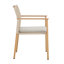 Ensemble de 4 chaises de salle à manger d'extérieur en corde tissée avec coussin Abela-124429304