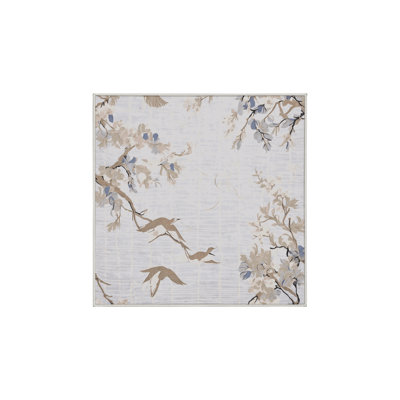 Tapis blanc lavable à la machine
