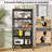 5-Tier Foldable Storage Shelf with Wheels
