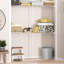 Ensemble de garde-robe à tringle double à fixation fixe ClosetMaid, 6 pi x 12 po, blanc