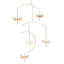 Dragonfly Brass Nursery Ceiling Hanging Decor