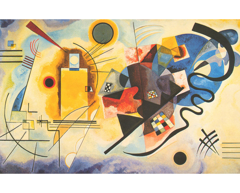 Jaune Rouge Bleu 1925, 26" H x 40" W