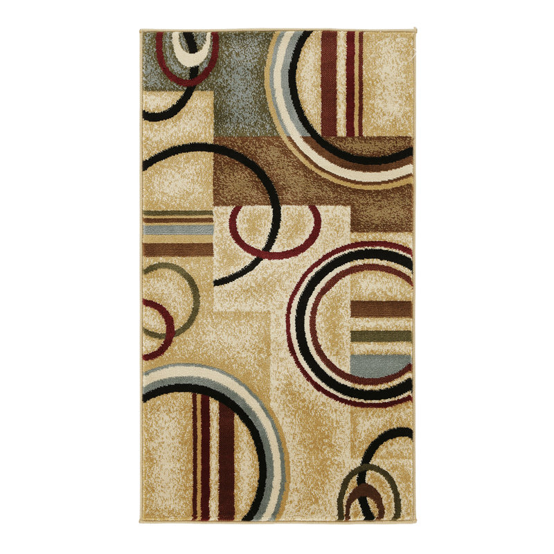 Vahig Geometric Area Rug, Rectangle 67cm x 120cm