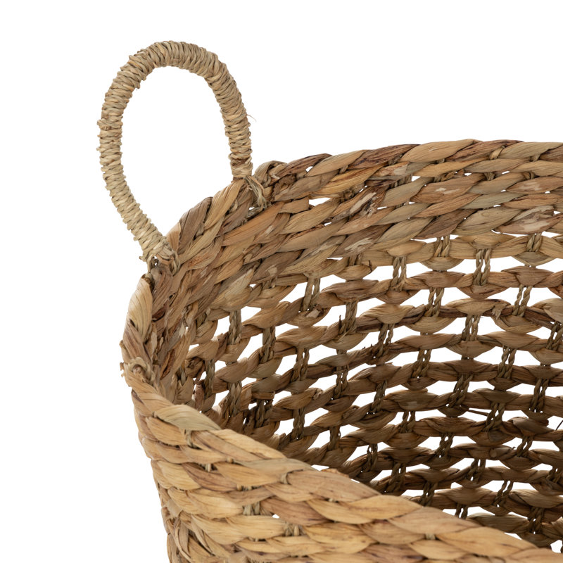 Panier de rangement décoratif et fonctionnel tissé à la main Seagrass