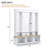 Elegant APP Controlled LED Light Hall Tree With 9 Hooks, Roman Column Design Storage Bench With 3 Large Cabinets, Farmhouse Entryway Organizer With Shelves For Hallway-74914754