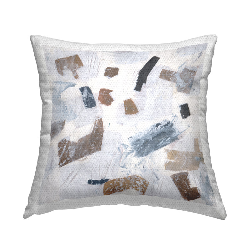 Coussin d'extérieur Dappled Abstract Forms par Melissa Wang