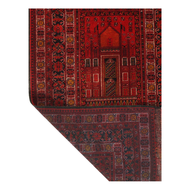 Mohanathas Oriental Area Rug in Red