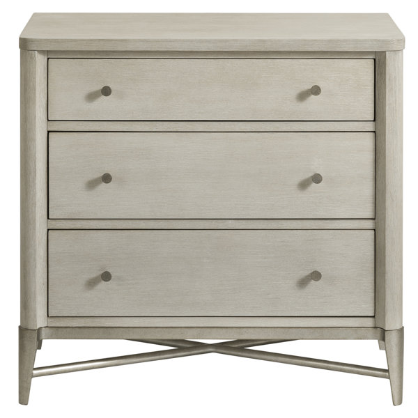 Gracie Oaks Cheetham 3 Drawer Nightstand