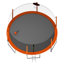 Trampoline 16 pi avec pompe à panier de basketball et échelle avec but de soccer - orange-119337552