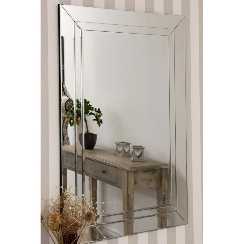 Nowell Wood Flat Wall Mirror