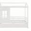 Lit simple en bois avec lit gigogne simple (blanc)