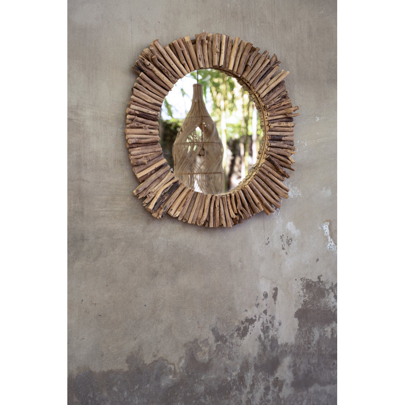 Shell Round Mirror