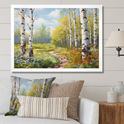 Birch Woods Spring Awakening II - Tree Birch Wall Art