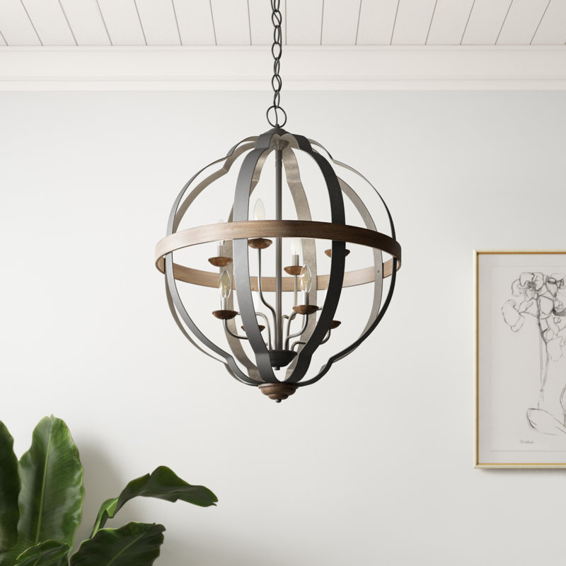 Alexaner 8 - Light Dimmable Globe Chandelier