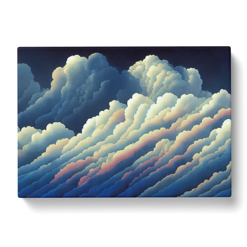 Fancy Cloudy Sky - Wrapped Canvas, 35cm H x 50cm W x 3cm D