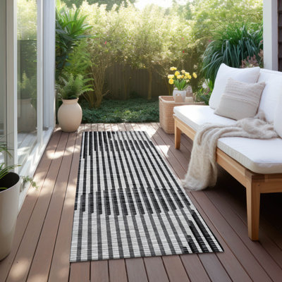 Machine Washable Indoor/Outdoor Chayden ACN1001 Gray