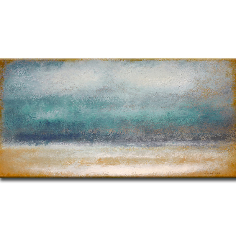 Tempête par Norman Wyatt Jr. - reproduction d'art sur toile tendue, H 20 po x l 40 po x P 1,5 po