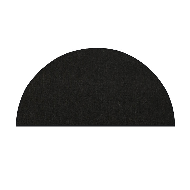 Warwick Furnish my Place Modern Indoor/Outdoor Commercial Solid Color Rug - Pet and Kids Friendly Rug, Stain Resistant, Floor Carpet for Living Room & Hallway, Wedding - Black