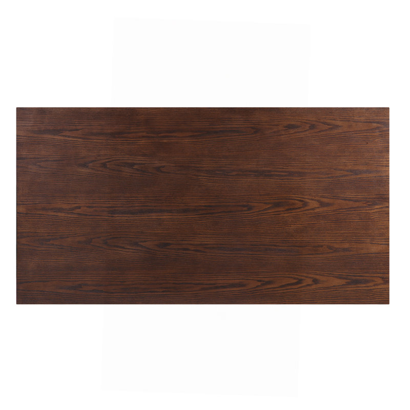Table basse en noyer avec pieds droits