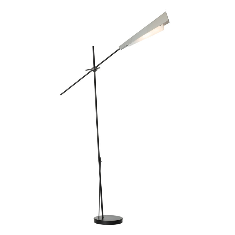 Vertex Floor Lamp, Bronze, White